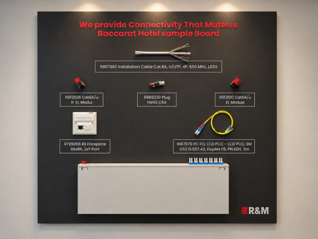 R&M Baccarat Hotel Sample Board