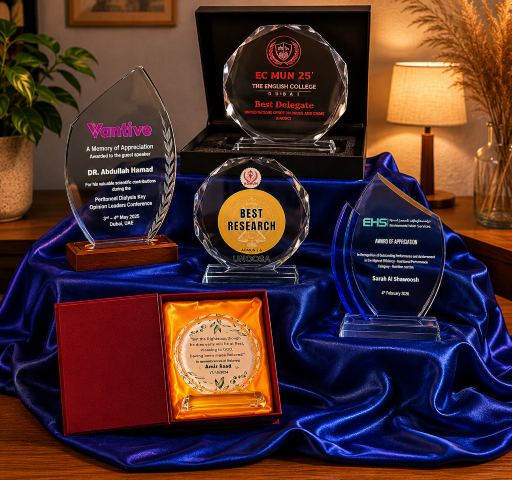 EC MUN, Vantive, EHS Crystal Trophies and Memorial Plaque
